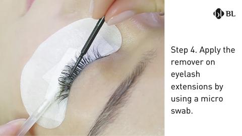 How to remove eyelash extensions by bl lashes