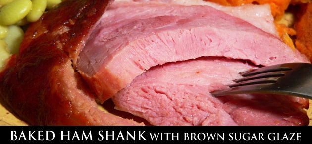 Baked Ham Shank with Brown Sugar Glaze recipe.
