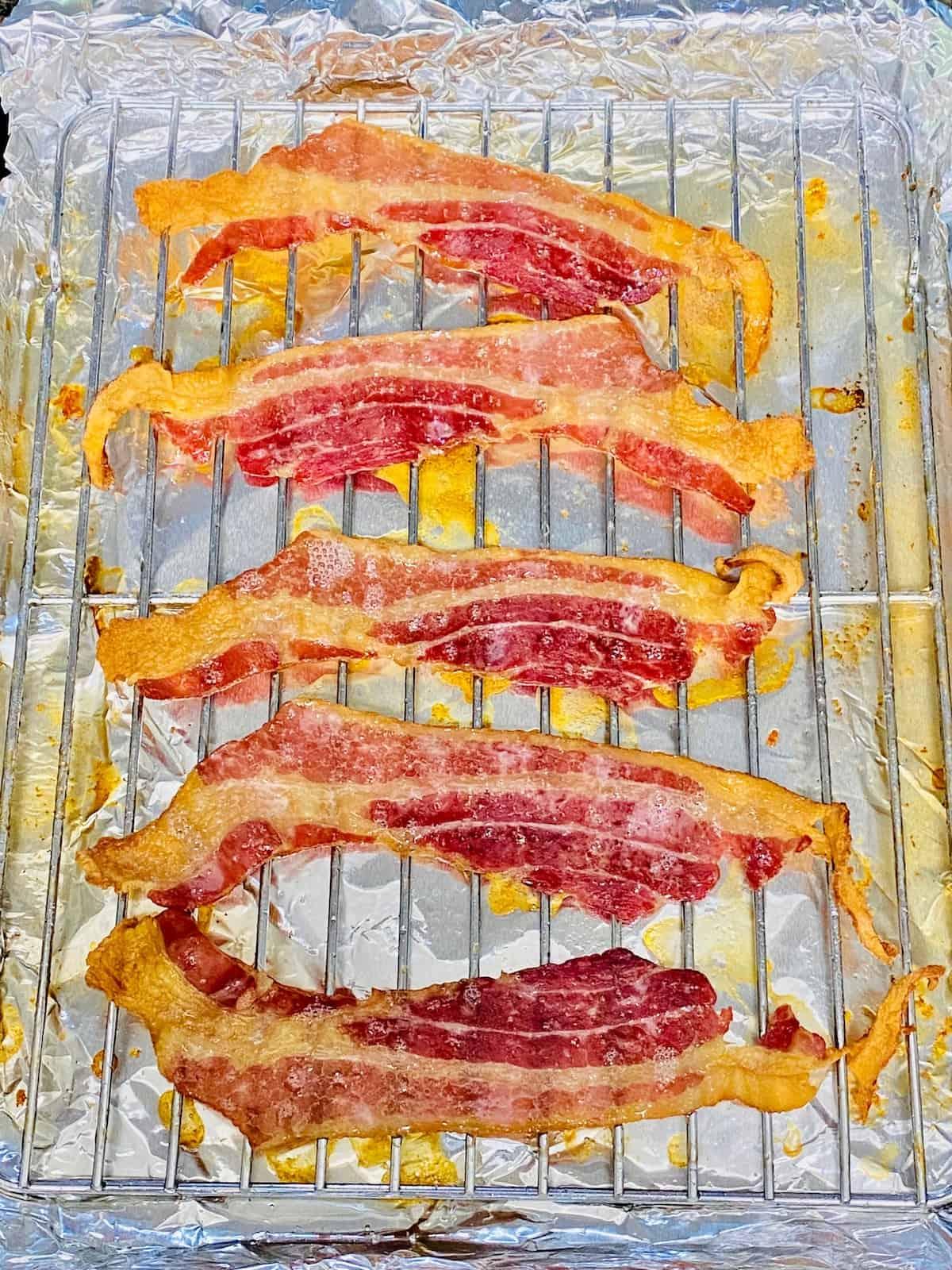 Bacon cooked 12 minutes