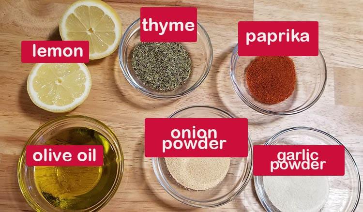 Oven Bake Chicken Rub Ingredients