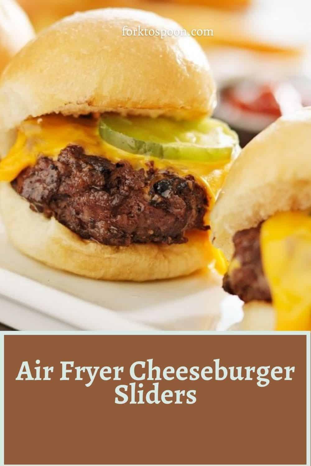 Air Fryer Cheeseburger Sliders