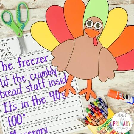 thanksgiving preschool activities to teach how to cook a turkey