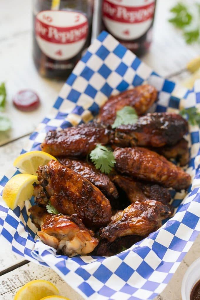 Sweet and tangy baked chicken wings
