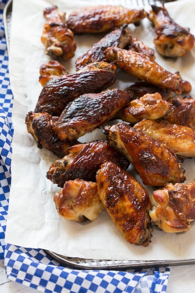 Deliciously saucy chicken wings