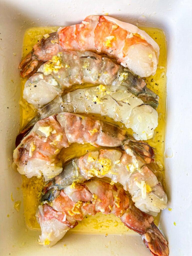 colossal shrimp in garlic butter