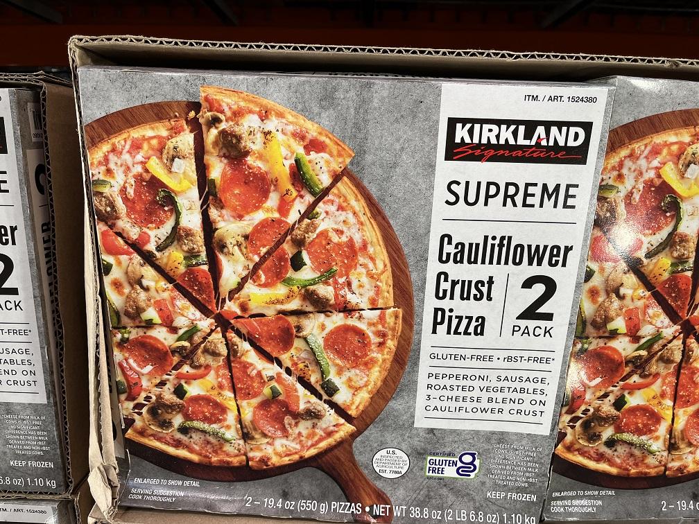 Two Pack of Kirkland Supreme Cauliflower Pizza at Costco