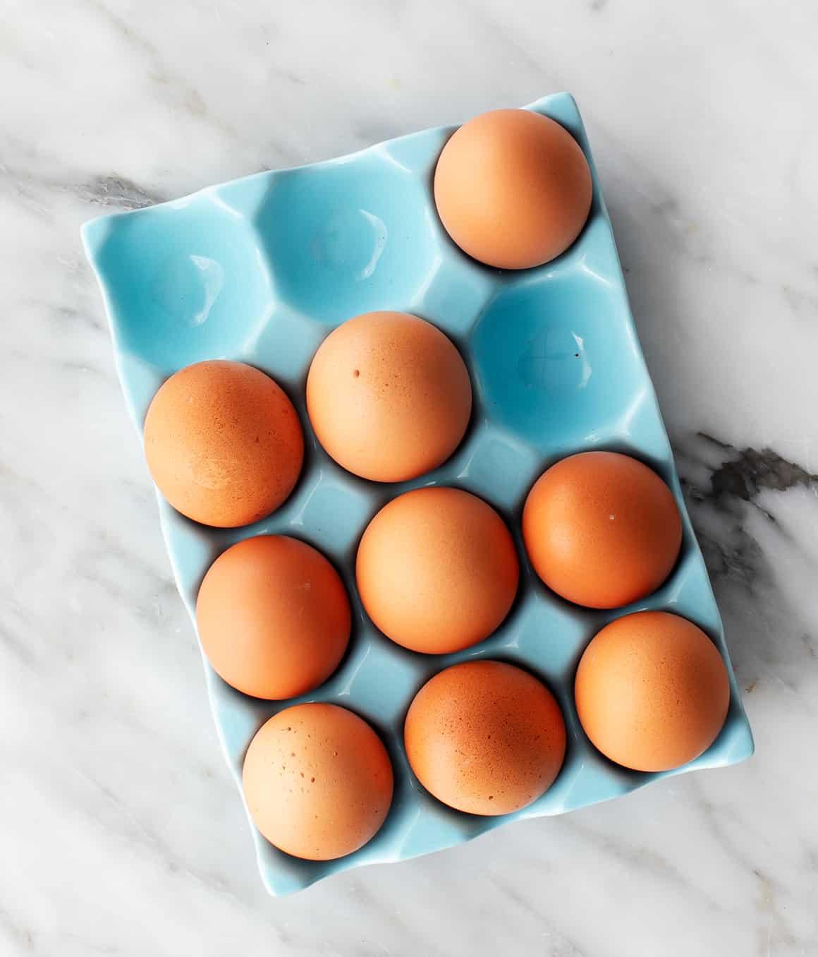 Eggs in a tray