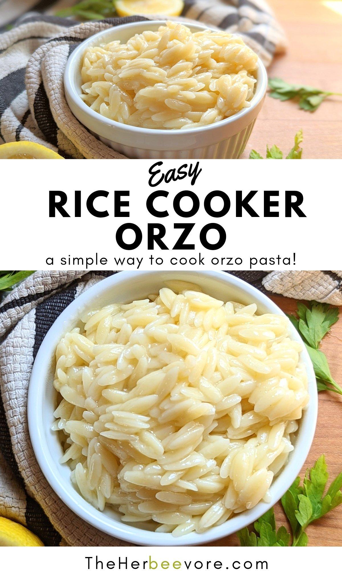 rice cooker orzo recipe