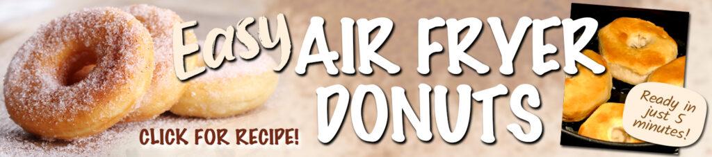 MYM air fryer donuts banner ad