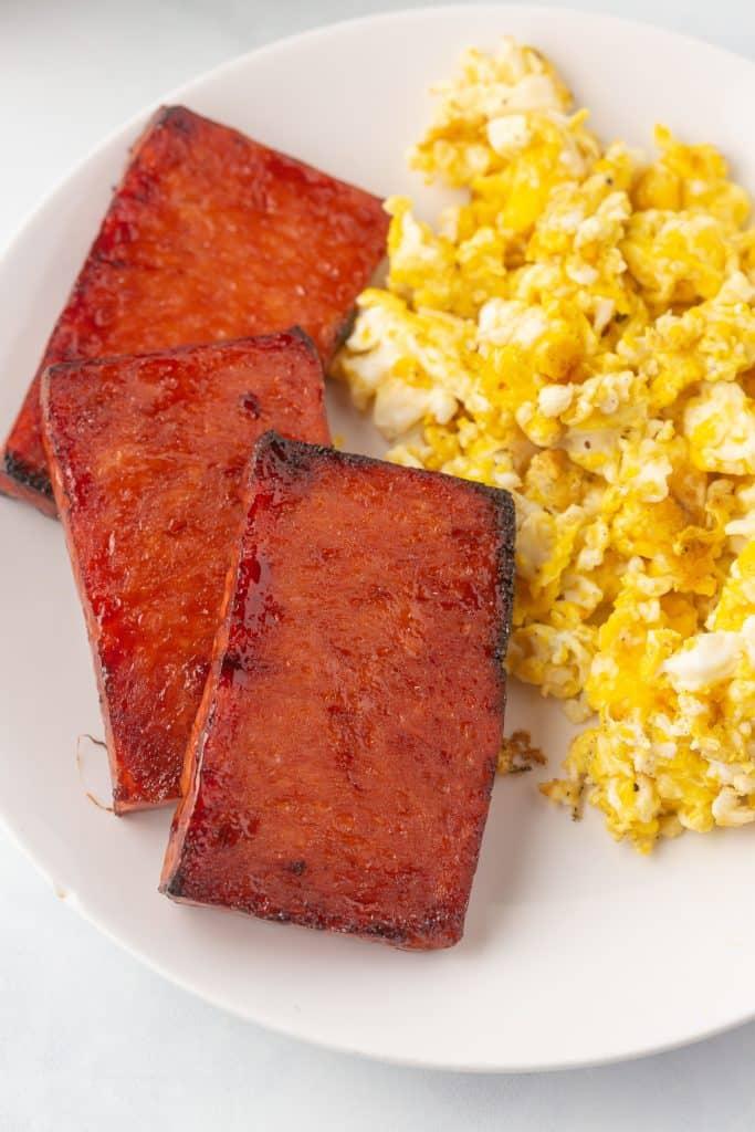 air fryer spam and eggs