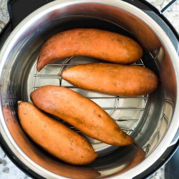 Instant Pot sweet potatoes before cooking