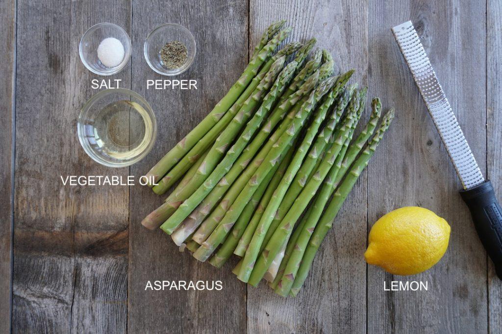 Ingredients for Oven-Roasted Asparagus