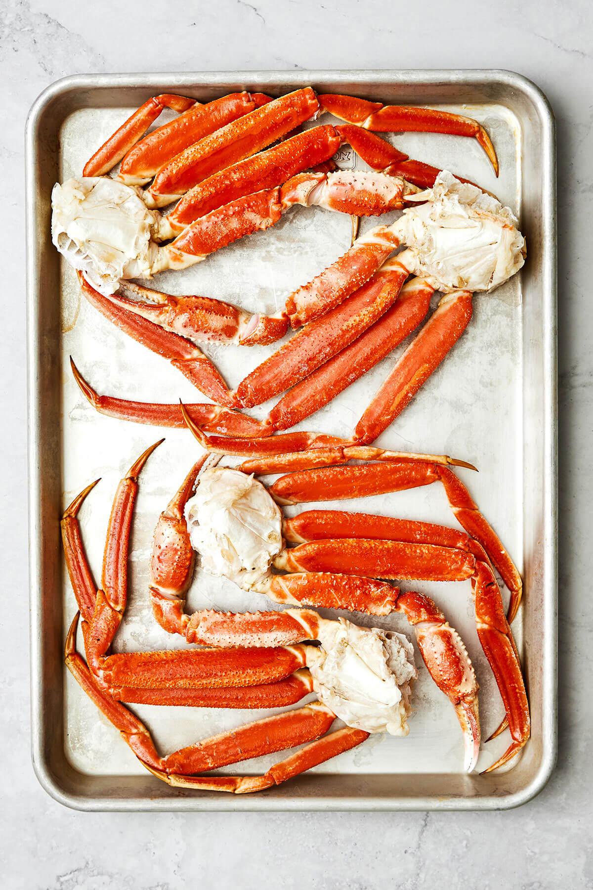 Baking crab legs