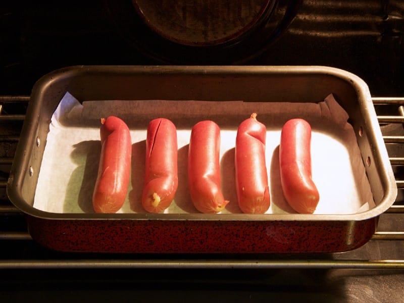 Hot Dogs in Toaster Oven
