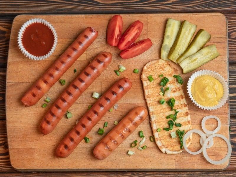 Hot Dogs in Toaster Oven