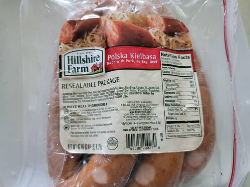 Hillshire Farm Polska Kielbasa package