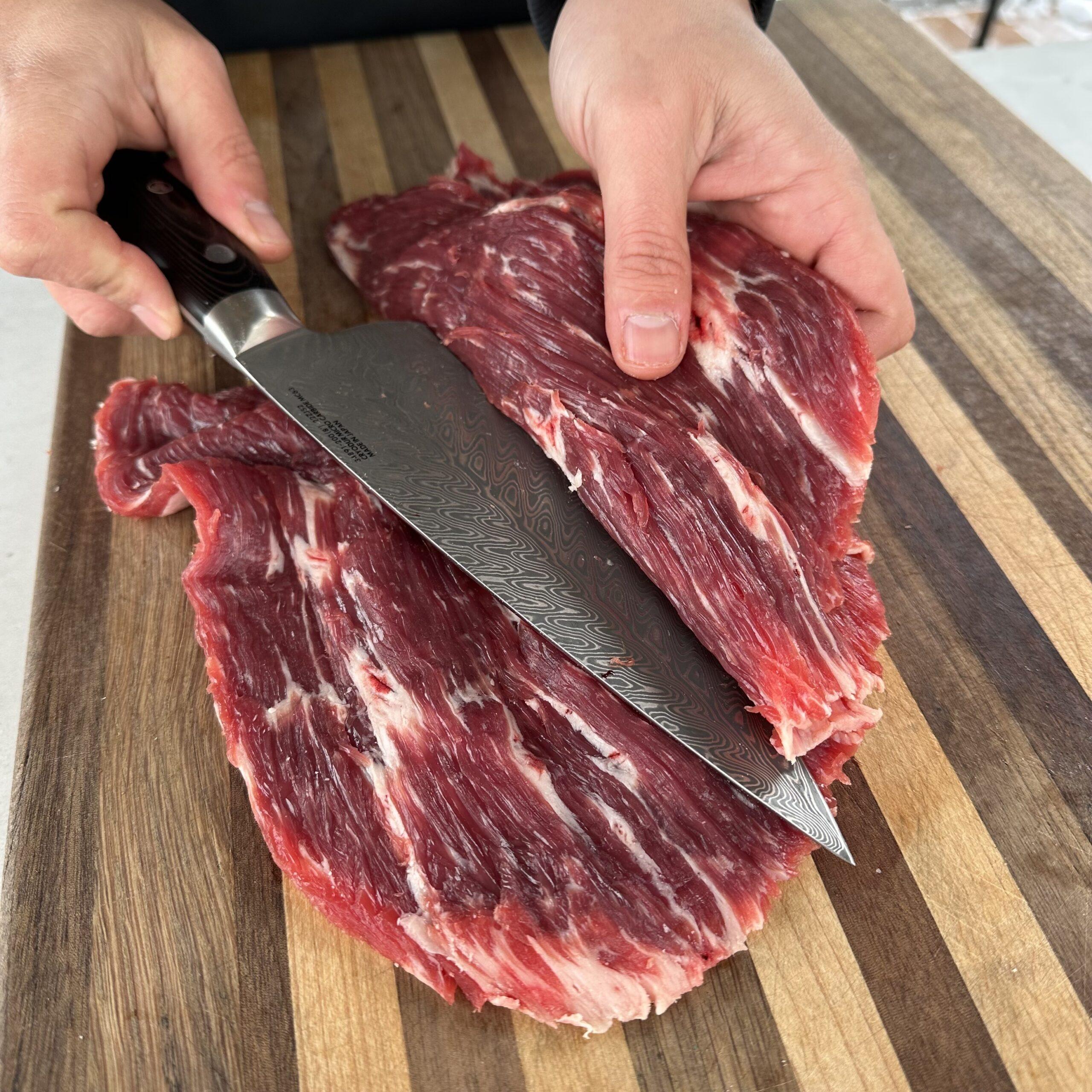Steak slicing