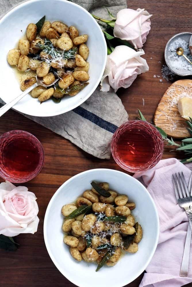 browned butter and sage gnocchi