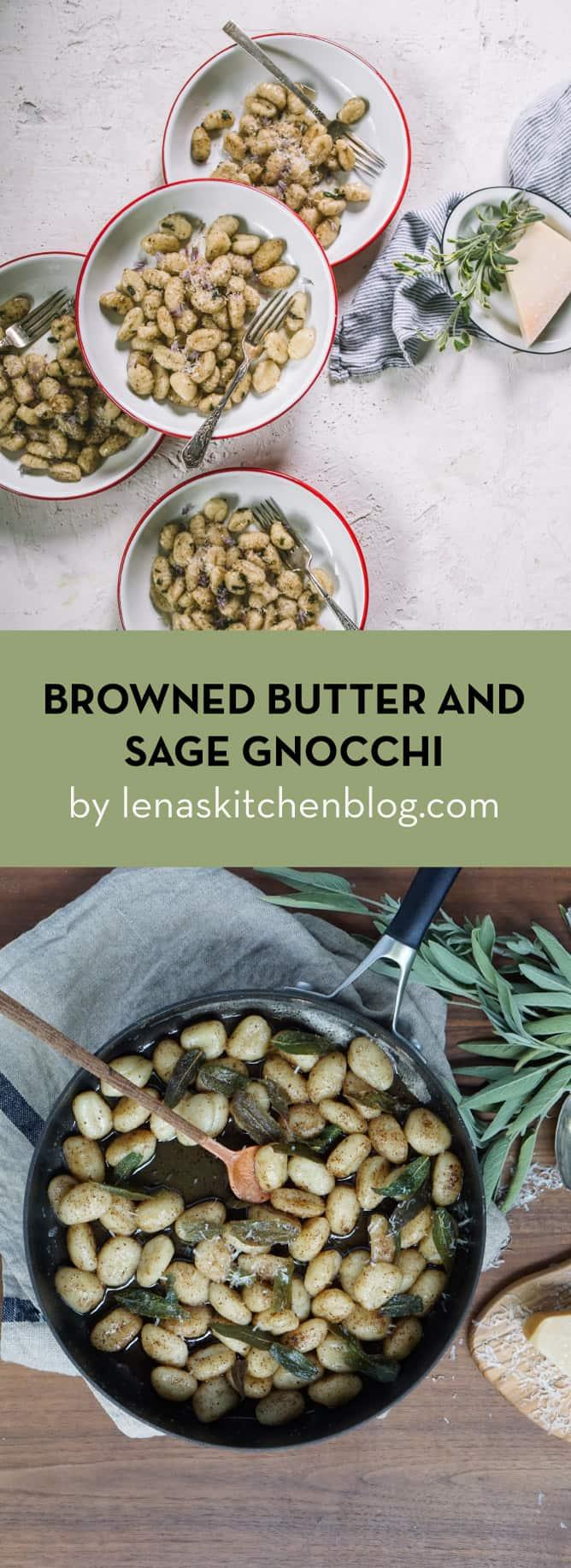 easy browned butter and sage gnocchi by lenaskitchenblog.com