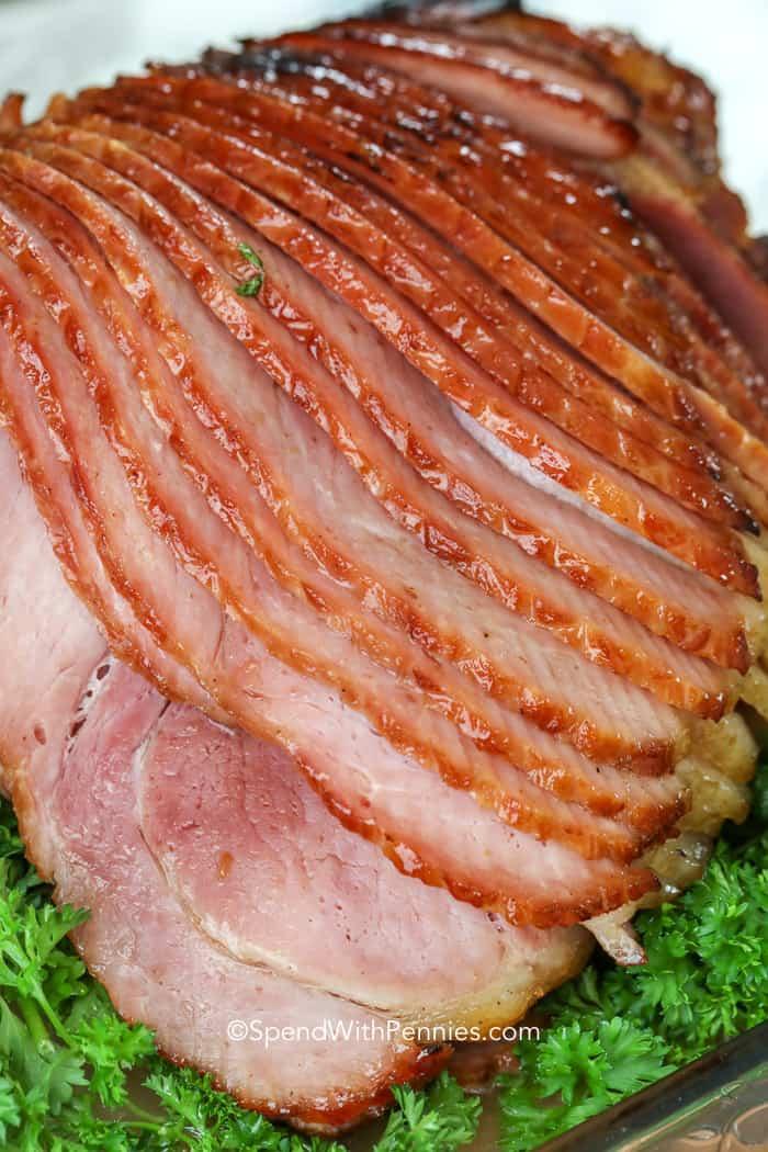 Sliced Copycat Honey Glazed Ham