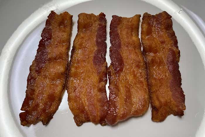 Perfectly Cooked Toaster Oven Bacon.
