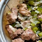 Boudin (boudain) recipe, a pork and rice Cajun sausage