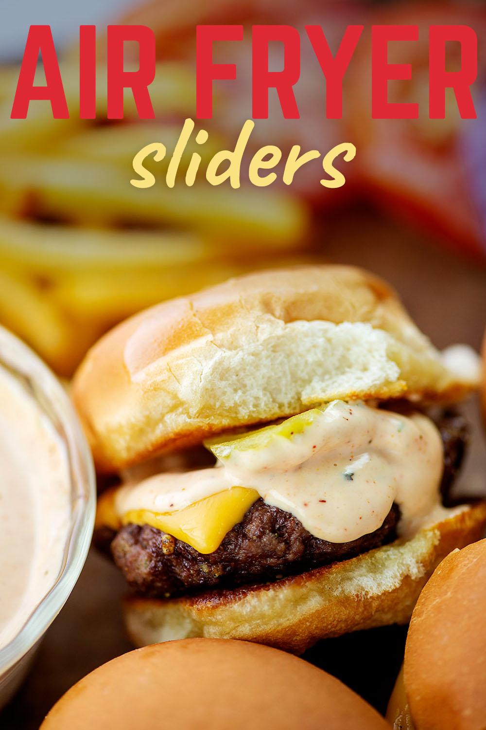 Air fryer sliders are a cinch to make and a wonderful savory treat! Serve as an appetizer or as a meal itself!