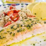 Toaster Oven Salmon with Lemon Basil Butter