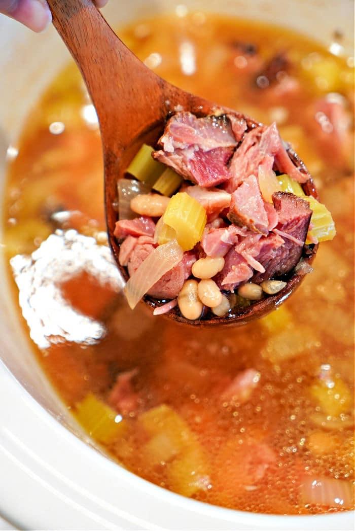 Slow Cooker Ham Hocks and Beans