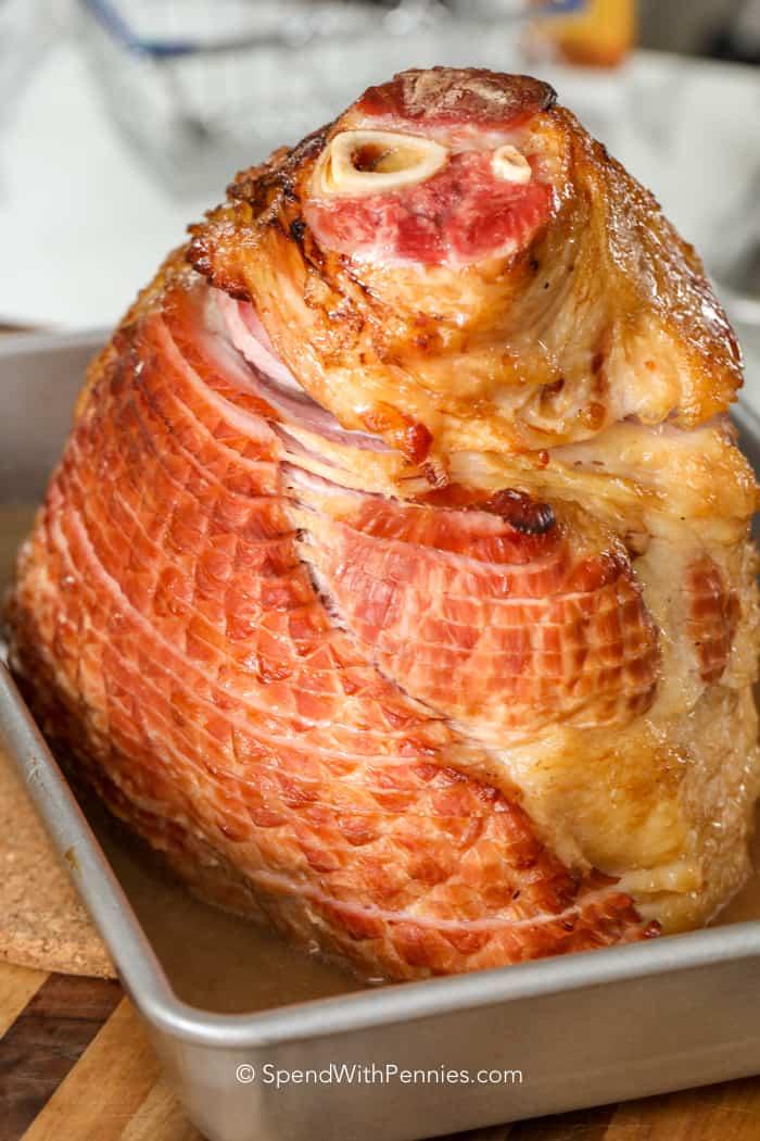Vertical shot of How to Cook a Ham