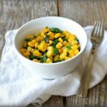 Herbed Corn & Kale – The Best Frozen Kale Recipe!