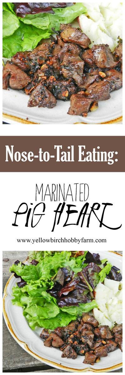 Marinated Pig Heart
