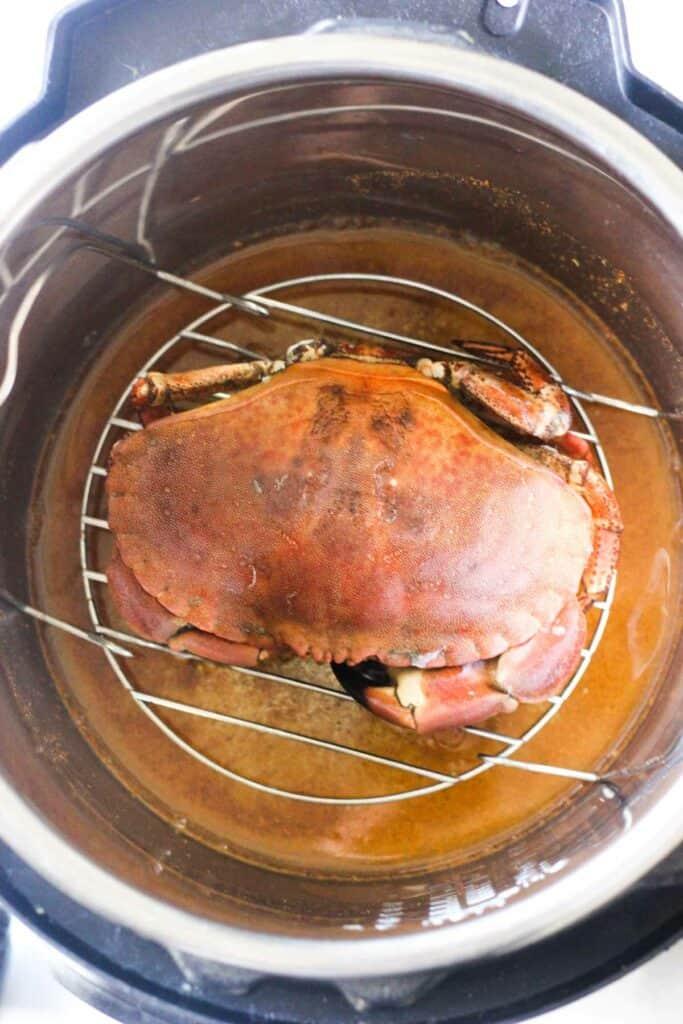 Crab in an Instant Pot pressure cooker