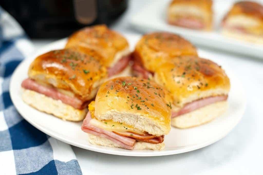 5 air fryer ham and cheese sandwiches