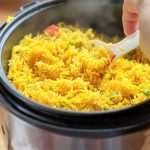 Rice Cooker Yellow Rice Recipe (Vegetarian/Vegan)