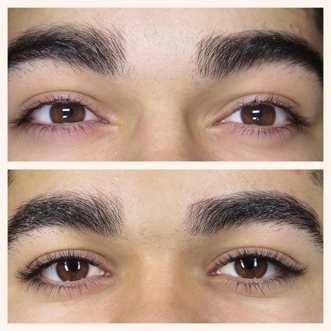 Lash Extensions on Male Model