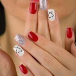 21 Trendiest Red and Silver Nail Designs for 2023