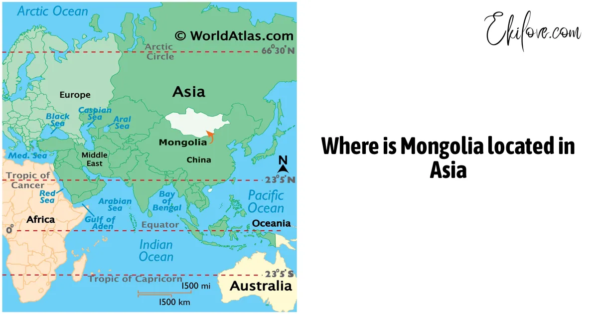 Where is Mongolia located in Asia